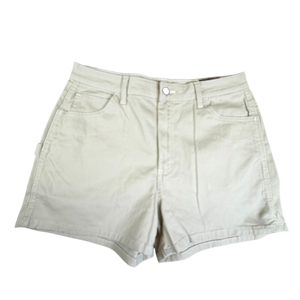 Dickies Shorts Womens 30 Beige Canvas Chino Stretch 5 Pocket 3 Inseam Workwear